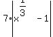 7%2Aabs%28x%5E%281%2F3%29-1%29