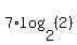 7%2Alog%282%2C%282%29%29