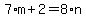 7%2Am+%2B+2+=+8%2An