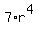 7%2Ar%5E4