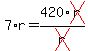 7%2Ar+=+420%2Fcross%28r%29%2Across%28r%29