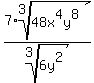 7%2Aroot%283%2C48x%5E4y%5E8%29+%2F+root%283%2C6y%5E2%29
