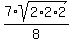7%2Asqrt%282%2A2%2A2%29%2F8
