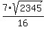 7%2Asqrt%282345%29%2F16%29