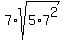 7%2Asqrt%285%2A7%5E2%29
