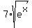 7%2Asqrt%28e%5Ex%29