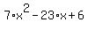 7%2Ax%5E2-23%2Ax%2B6