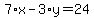 7%2Ax-3%2Ay=24