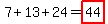 7%2B13%2B24=highlight%2844%29