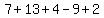 7%2B13%2B4-9%2B2