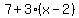 7%2B3%28x-2%29