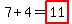 7%2B4=highlight%2811%29