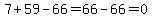 7%2B59-66=66-66=0