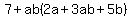 7%2Bab%282a%2B3ab%2B5b%29