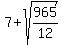 7%2Bsqrt%28965%2F12%29