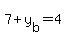 7%2By%5Bb%5D=4
