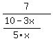 7%2F%28%2810-3x%29%2F5x%29