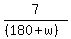 7%2F%28%28180%2Bw%29%29