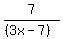 7%2F%28%283x-7%29%29