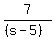 7%2F%28%28s-5%29%29