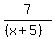 7%2F%28%28x%2B5%29%29