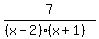 7%2F%28%28x-2%29%28x%2B1%29%29