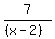 7%2F%28%28x-2%29%29