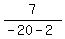 7%2F%28-20-2%29