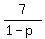 7%2F%281-p%29