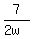 7%2F%282w%29
