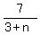7%2F%283%2Bn%29