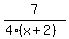 7%2F%284%2A%28x%2B2%29%29