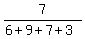 7%2F%286%2B9%2B7%2B3%29