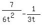 7%2F%286t%5E2+%29+++-++1%2F%283t%29+