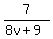 7%2F%288v%2B9%29