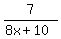 7%2F%288x%2B10%29