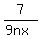 7%2F%289nx%29