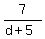 7%2F%28d%2B5%29