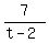 7%2F%28t-2%29
