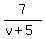 7%2F%28v%2B5%29