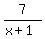 7%2F%28x%2B1%29