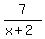 7%2F%28x%2B2%29