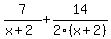 7%2F%28x%2B2%29%2B14%2F2%28x%2B2%29