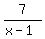 7%2F%28x-1%29