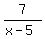 7%2F%28x-5%29