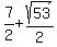 7%2F2%2Bsqrt%2853%29%2F2