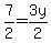 7%2F2=3y%2F2