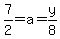 7%2F2=a=y%2F8
