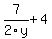 7%2F2y%2B4