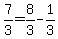 7%2F3+=+8%2F3+-+1%2F3